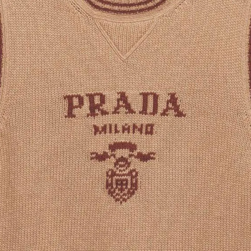PRADA Crewneck Knitted Vest-5