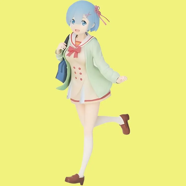 SEGA Rem Sega Re Zero Starting Life In Another World Re 0 Rem School Uniform Bonus Gifts-5