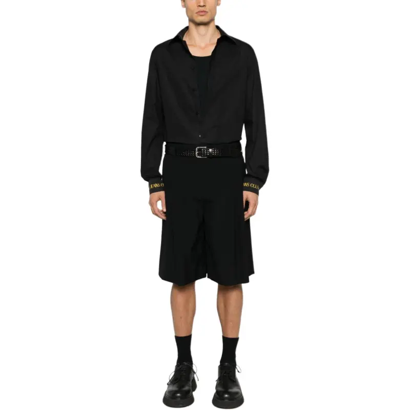 VERSACE Shirts Men Black-2