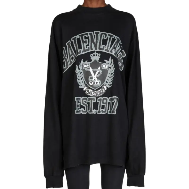 Balenciaga Sweatshirt 'Washed Black'-2
