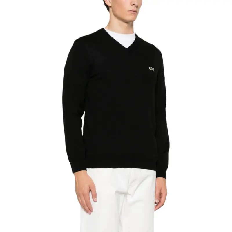 LACOSTE V neck Sweater-1