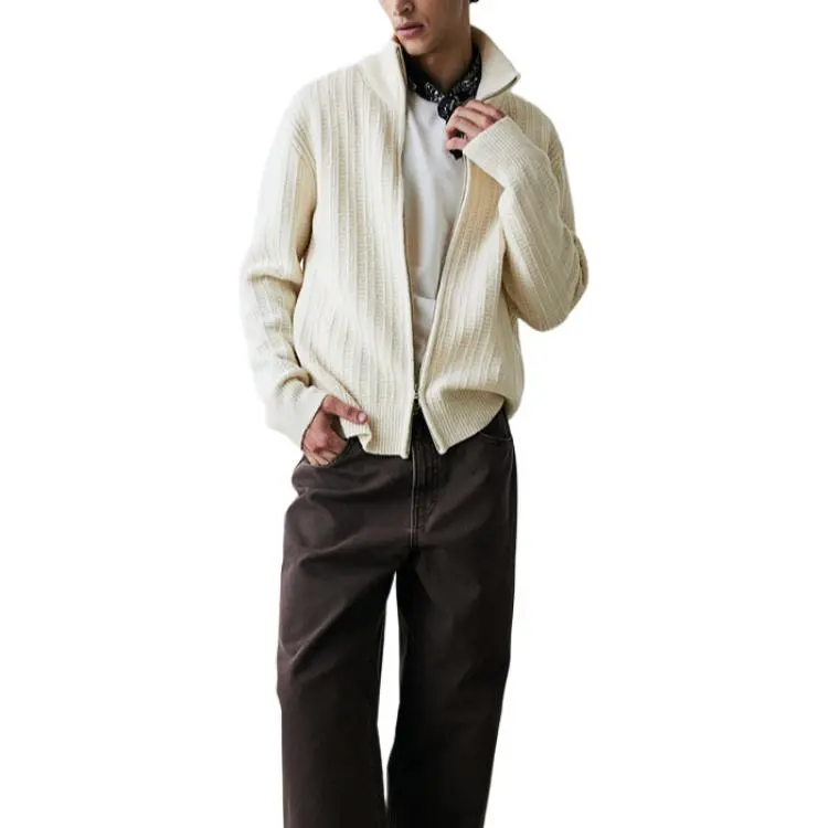 H&M Knitwear Men Cream-2