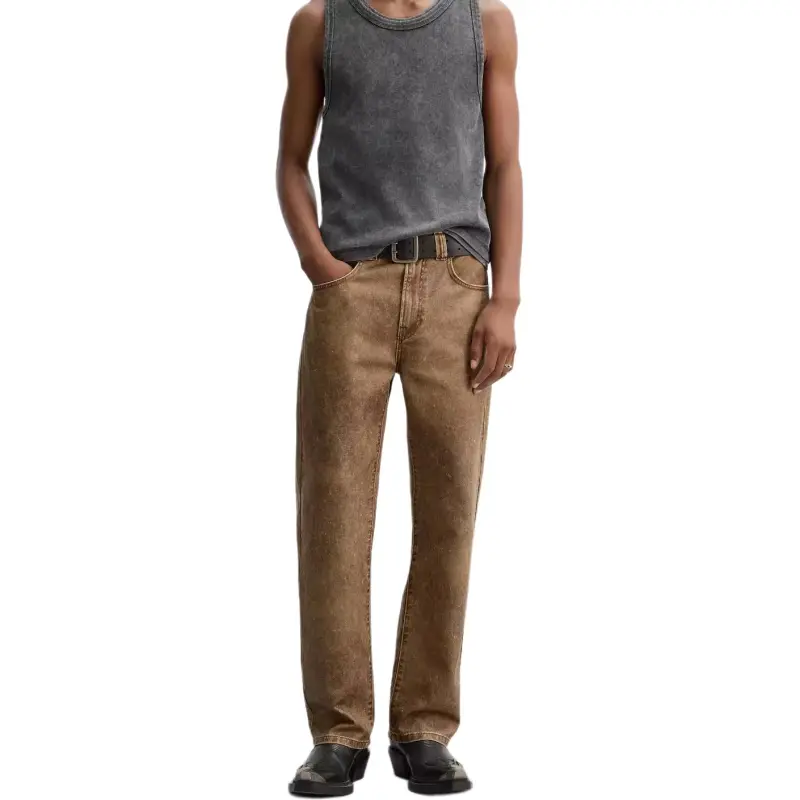 ZARA Jeans Men Light Brown-5