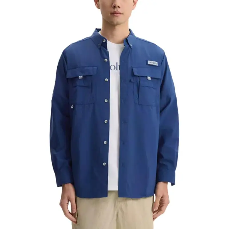 Columbia Fishing Collection Bahama Shirt Unisex Blue-3