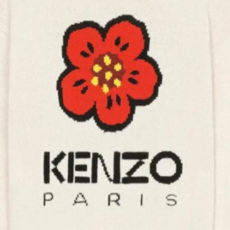 KENZO Boke Flower Logo Intarsia Crewneck Jumper-5