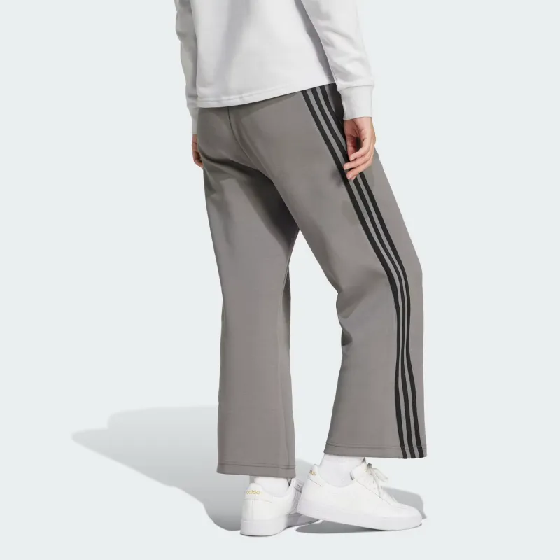 Adidas Future Icons FW24 Open Hem Knitted Sports Pants Women's Gray-3