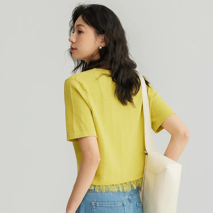 【dme】 T Shirt Women's Mustard Yellow-2