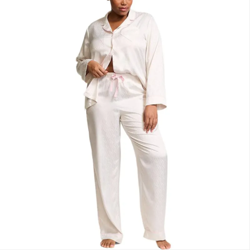 Victoria's Secret Pajama Set Women's White-1