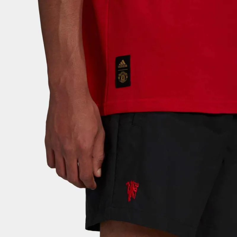 Adidas MANCHESTER UNITED THEATRE OF DREAMS Polo Shirts Men Red-5