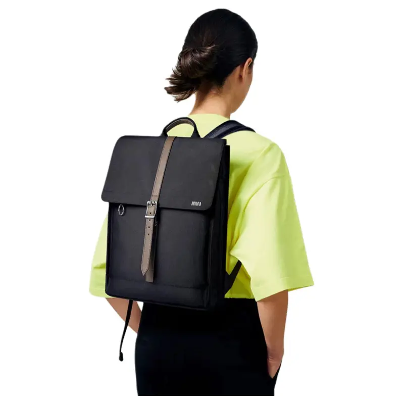 SEPTWOLVES PU Backpack Regular Unisex Coffee-4