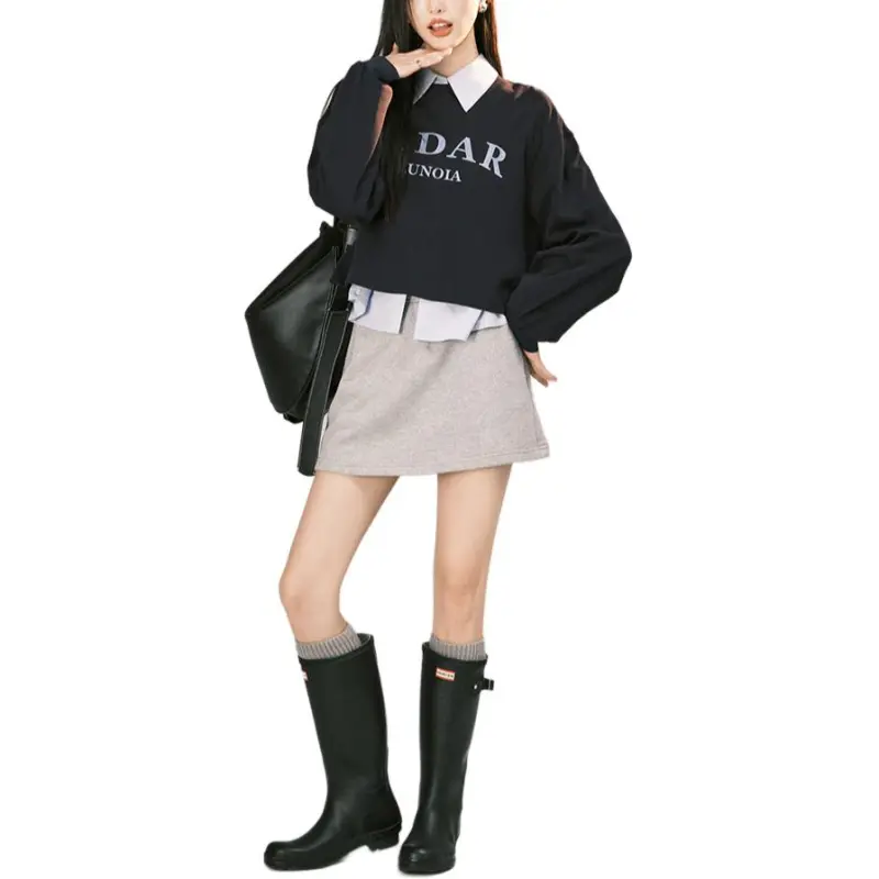 MEIYANG Sweatshirt Women's Dark Blue-1
