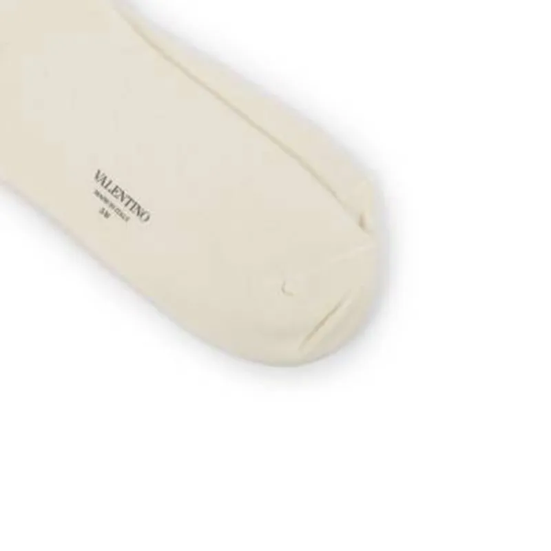 Valentino Mid-Calf Socks Men's 1 Pack Light Brown-3