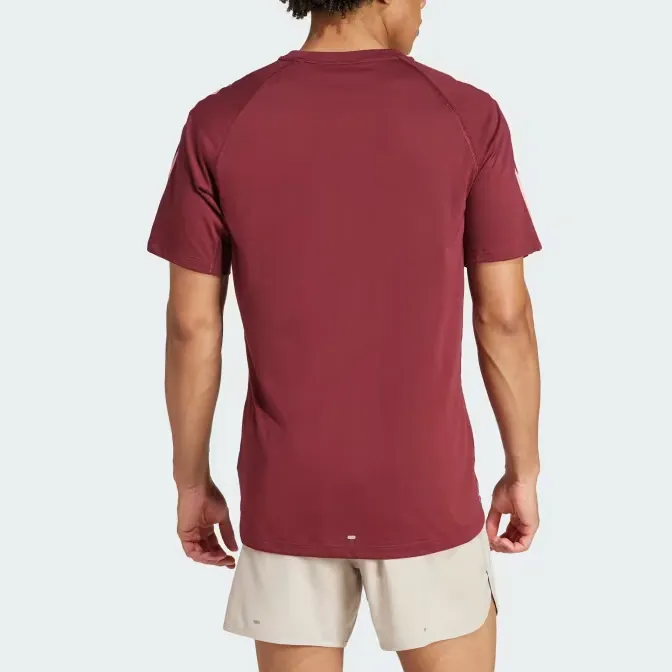 Adidas Free Shipping With AdiClub Own The Run 3 Stripes Tee-2