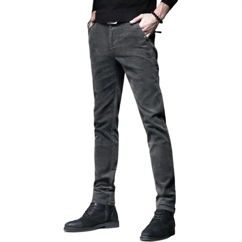 Devanro Casual Pants Men's Gray-2