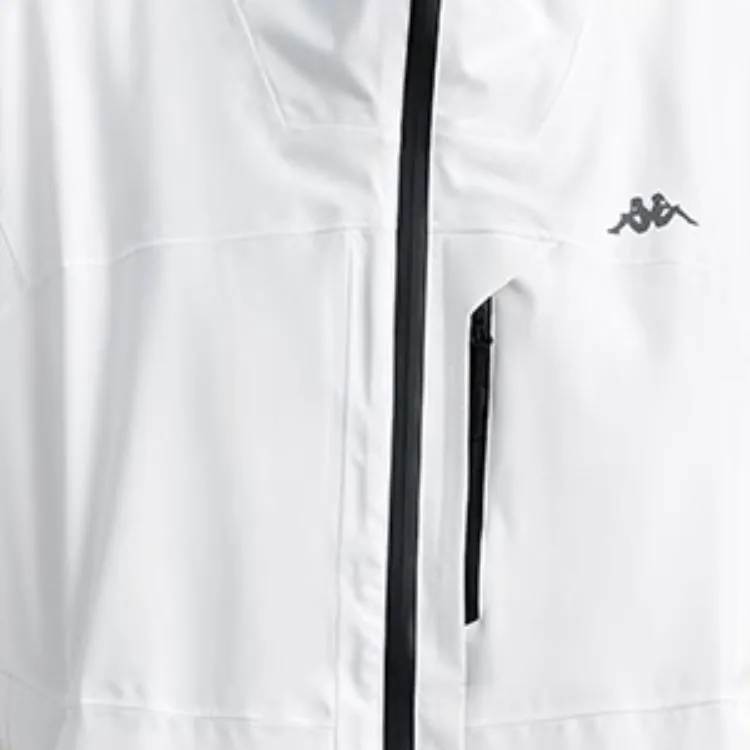 Kappa Windproof Windbreaker Jacket Unisex White-3
