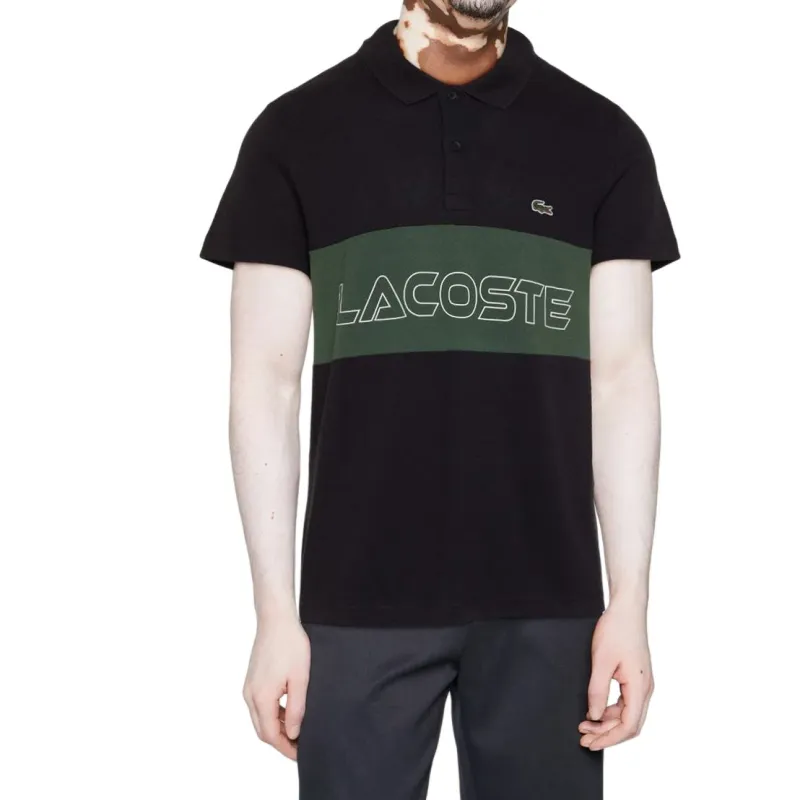 LACOSTE Polo Shirt Men's Marine Blue/Dark Green-1