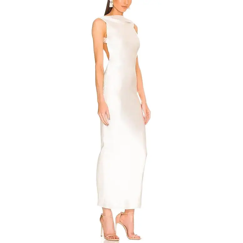 The Barnnet Evening Dress Women's White-2