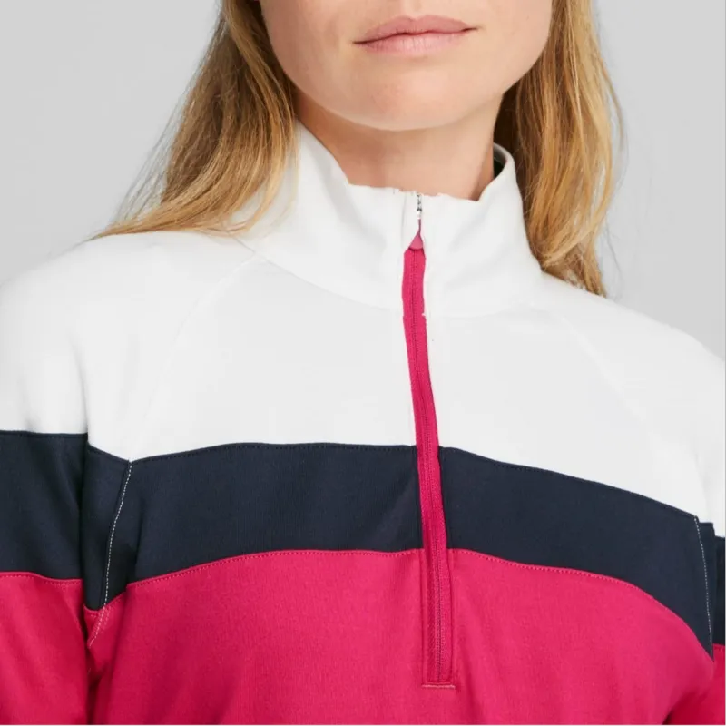 PUMA BMW M Motorsport ESS Raglan Sleeve T-Shirt Women's Rose Red-White-5