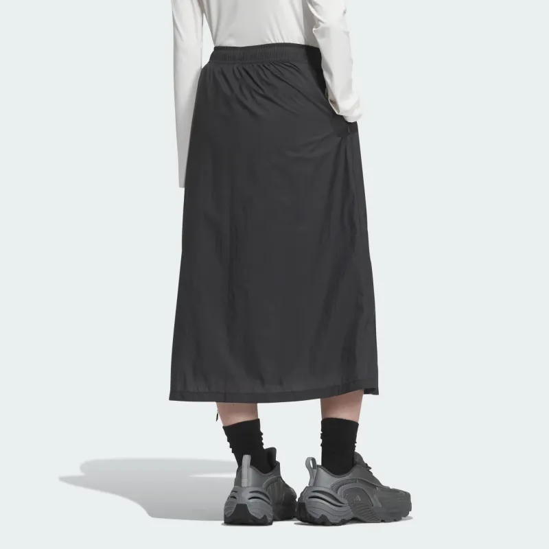 Adidas FOS Collection Casual Long Skirt Women's Carbon Black-2