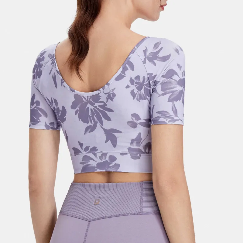 FILA Crop Tops Women's All Over Print-2