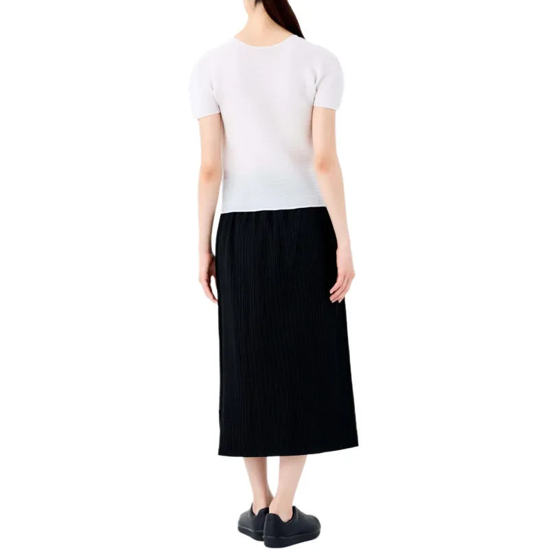 ISSEY MIYAKE Casual Long Skirt Women's Black-3