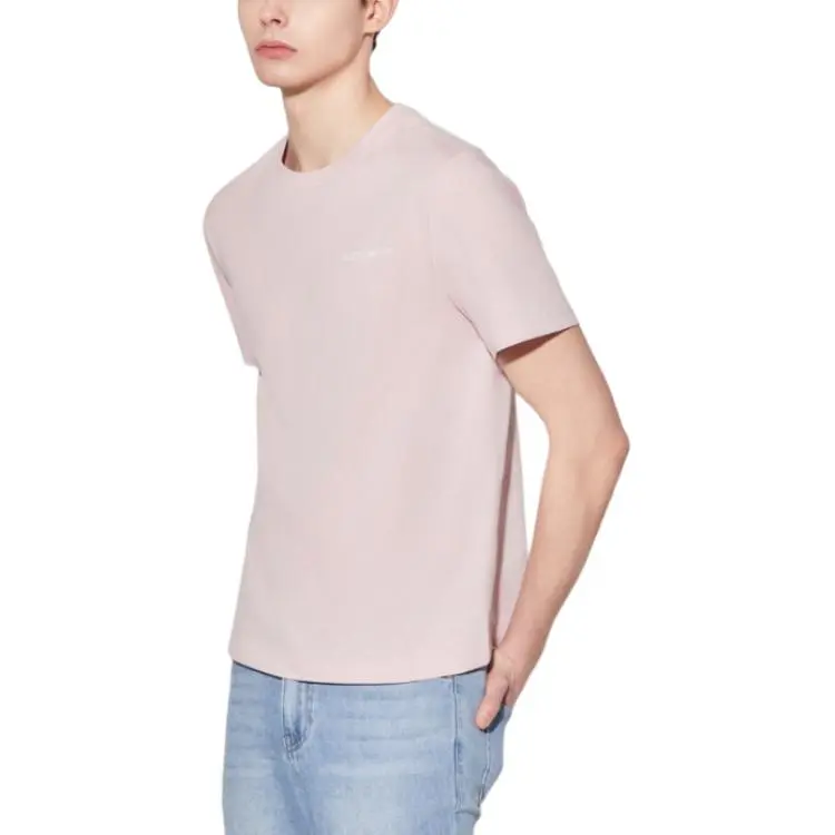 GUESS T Shirts Men Pink-2