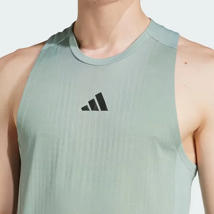 Adidas Airchill Tank Top Men's Silver Green-3