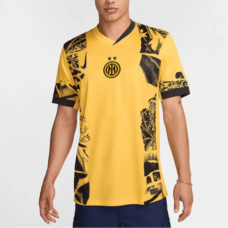 Nike Inter MilanDri Fit FW24 Soccer Jersey Men's Gold Black-2