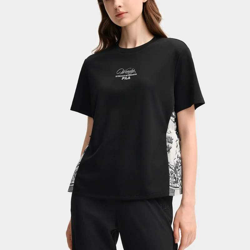 FILA x M.C.ESCHER SS25 T Shirt Women's Jet Black BK-2