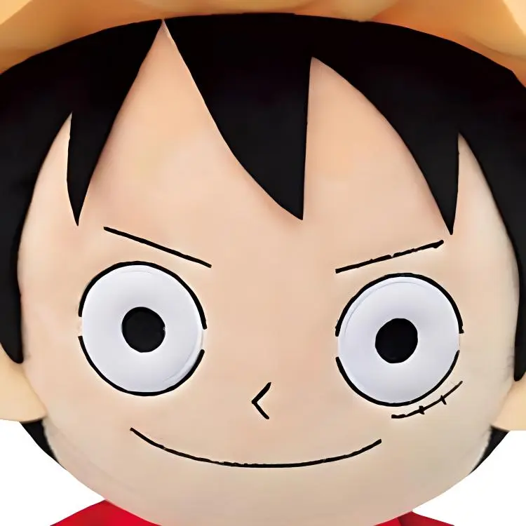 BANPRESTO Monkey D. Luffy One Piece Glass Factory Dolls Plush Doll 30cm High-3