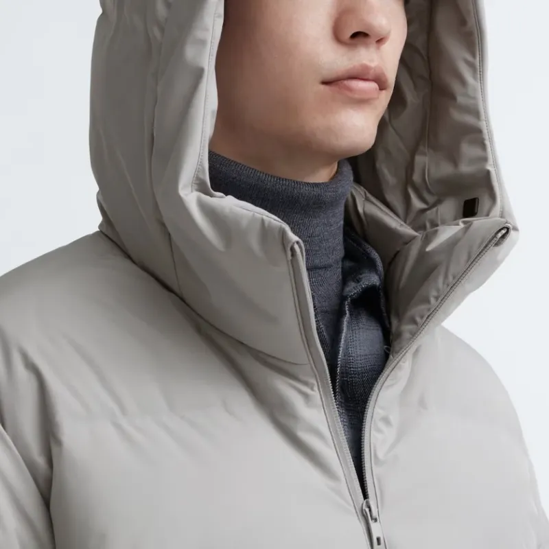 UNIQLO Down Jackets Men Light Gray-2