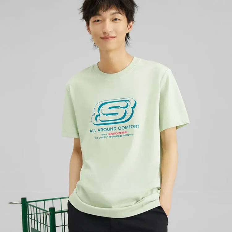 Skechers SS24 T Shirt Unisex Light Grass Green-2