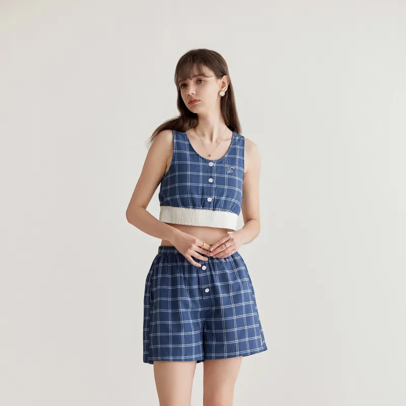 WANANNI Pajama Gift Box Women's Mountain Mist Blue-2