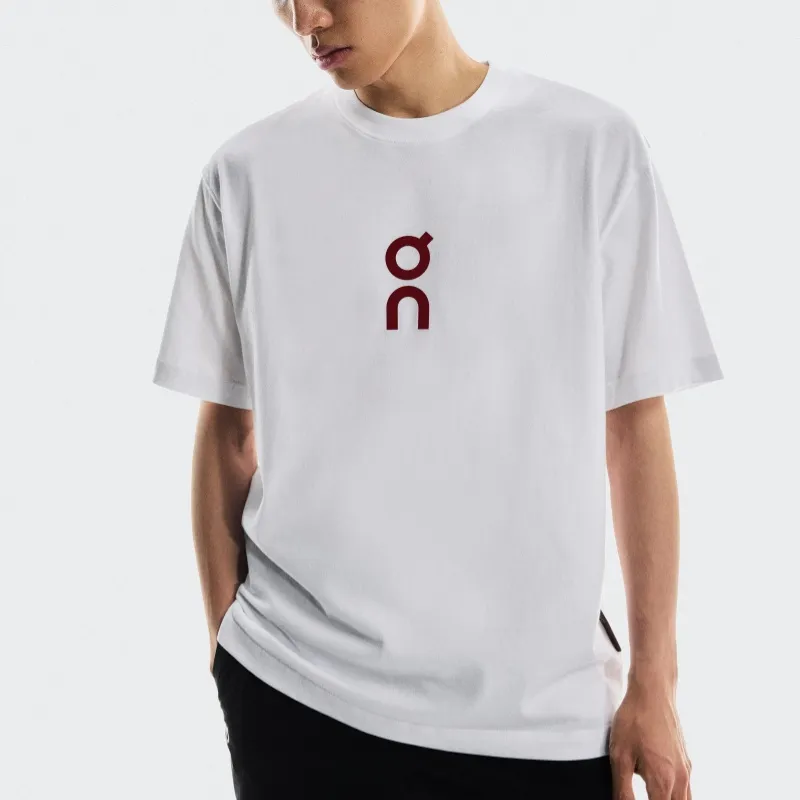 On Club T Shirts Unisex White-1