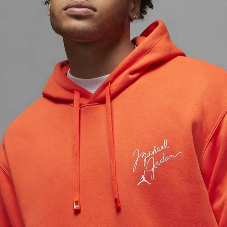 Jordan Flight MVP Sweatshirts Men Orange Red-4