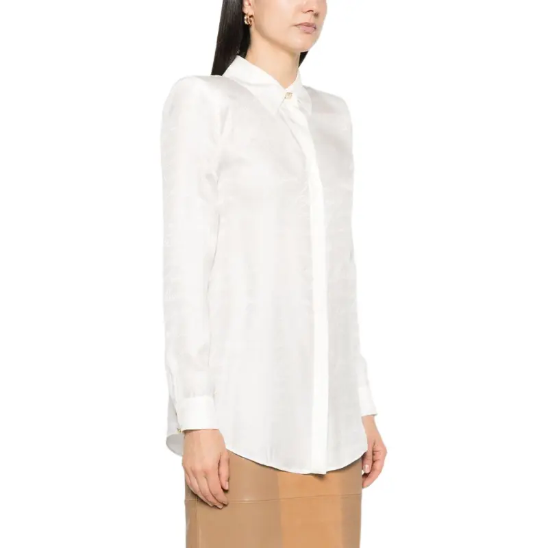 BALMAIN Long Sleeved Jacquard Patterned Shirt-3