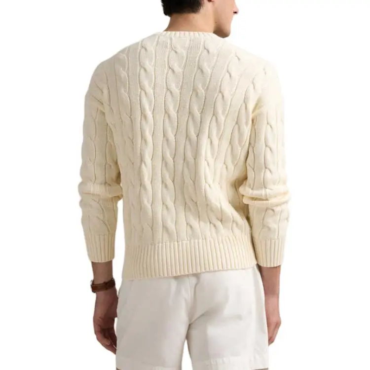 Polo Ralph Lauren SS25 Sweater Men's Cream-3