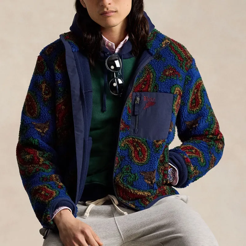 Polo Ralph Lauren Paisley Print Fleece Jacket-4