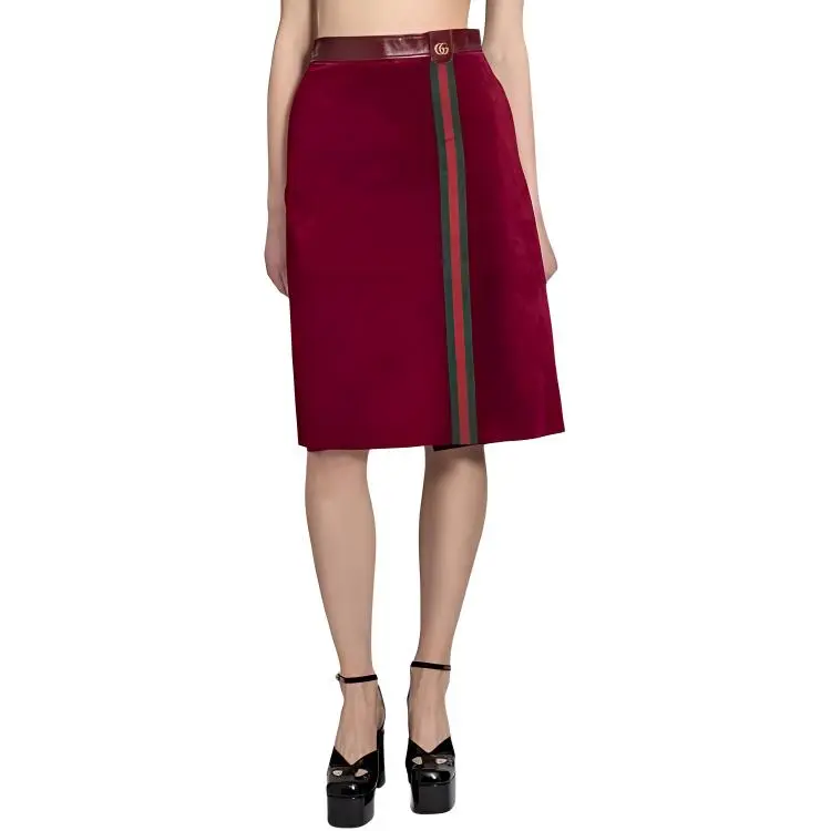 GUCCI Casual Short Skirts Women's Red-2