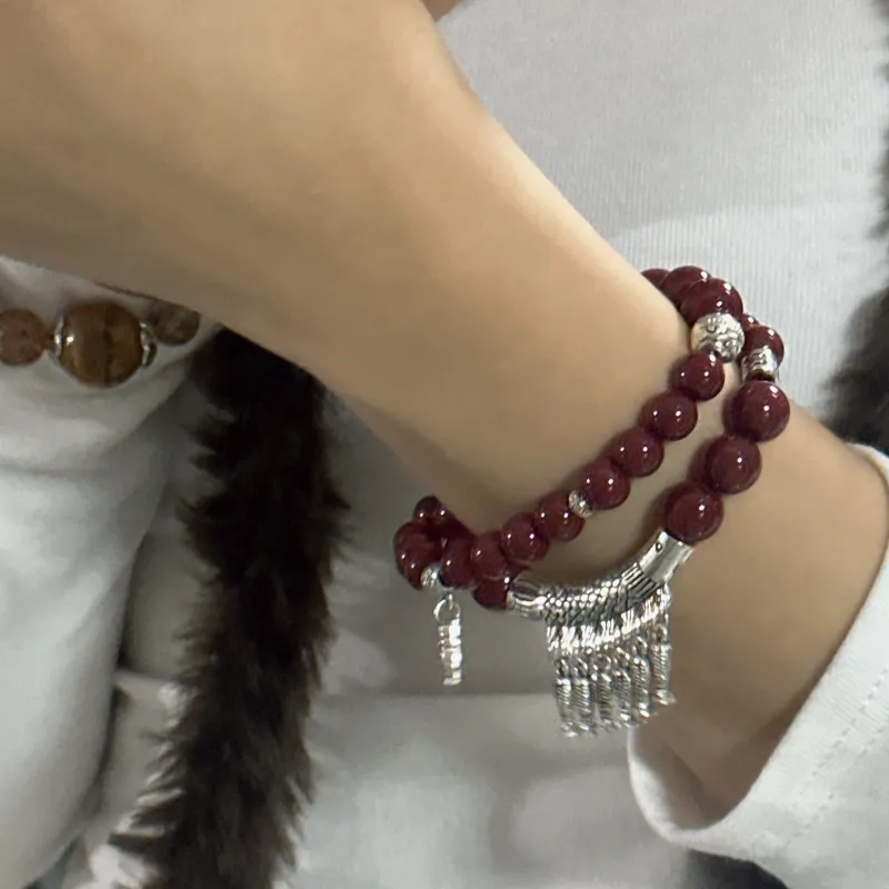 Mù Shàng Yún Yě Colored Glaze Bracelets Women's-2