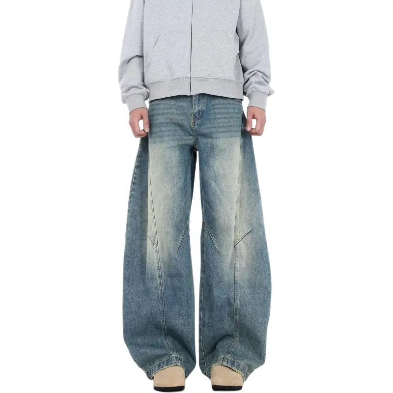 VINMUK Jeans Unisex Washed Blue-4