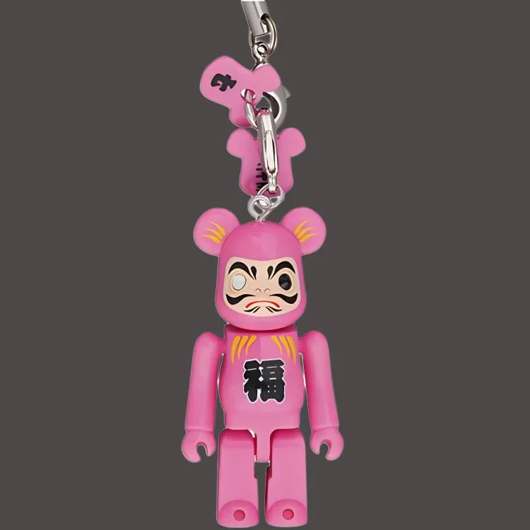 BE@RBRICK BE@RBRICK Happy Dharma Keychains 70% Pink Trend Based Products 5cm-1