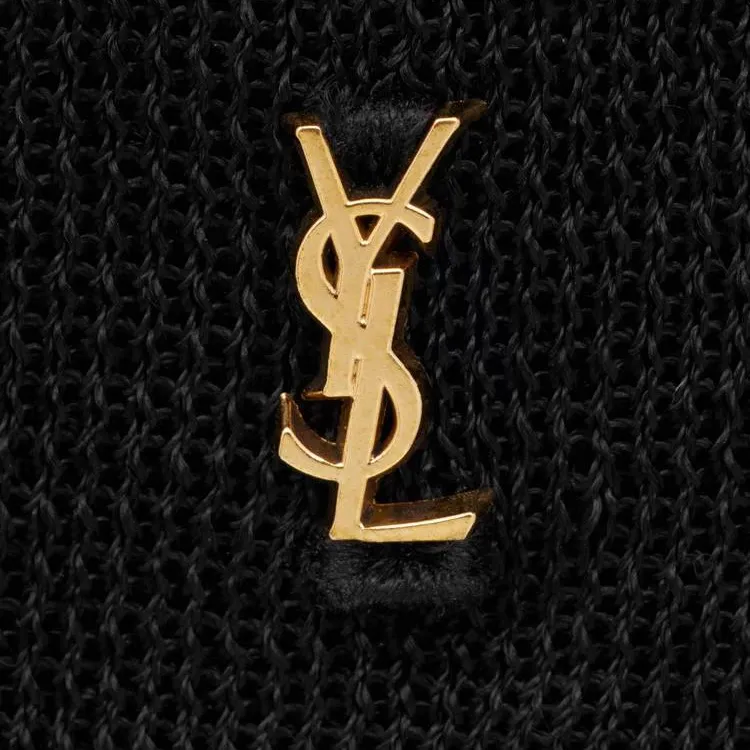 SAINT LAURENT Cassandre Crewneck Knitted Top-5