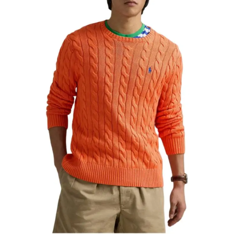 Polo Ralph Lauren Logo Embroidered Cable Knit Jumper-2