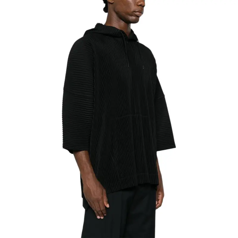 Homme Plissé Issey Miyake Mc June Plissé Hooded T shirt-2