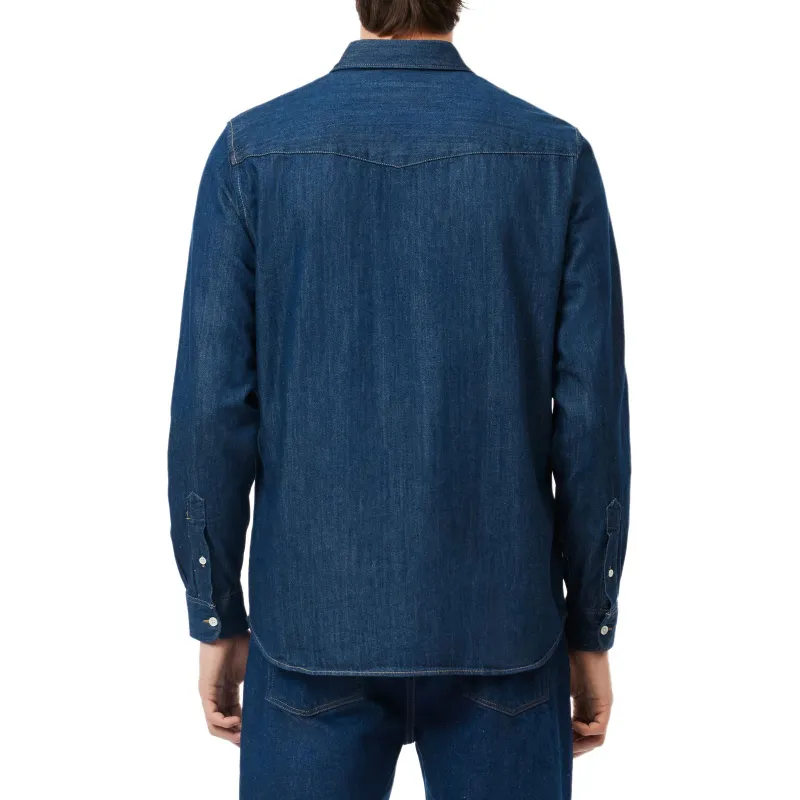 LACOSTE Shirts Men Indigo-2