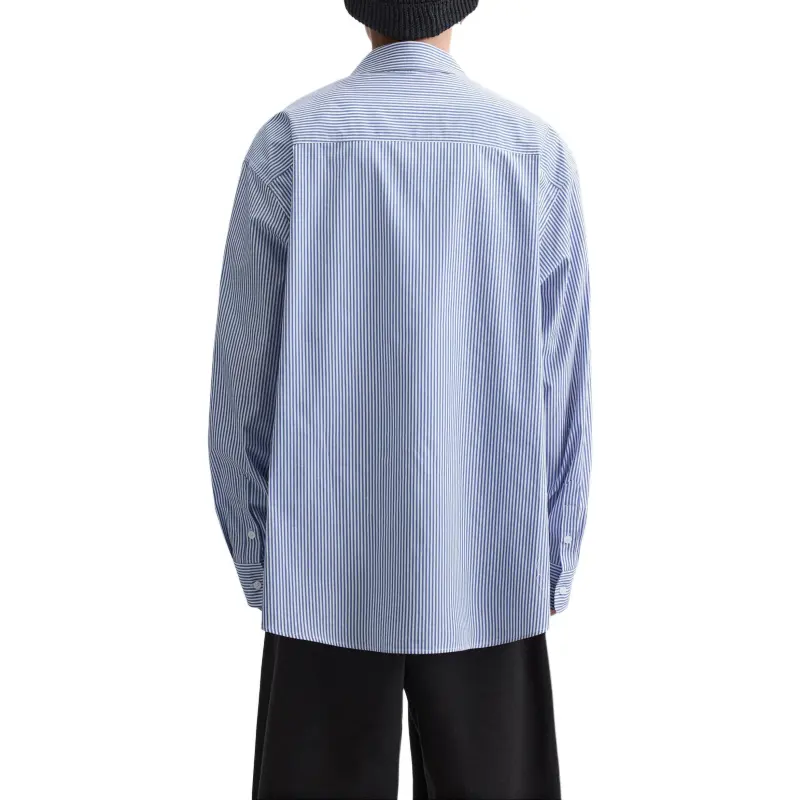 ZARA Shirts Men Blue/White-5