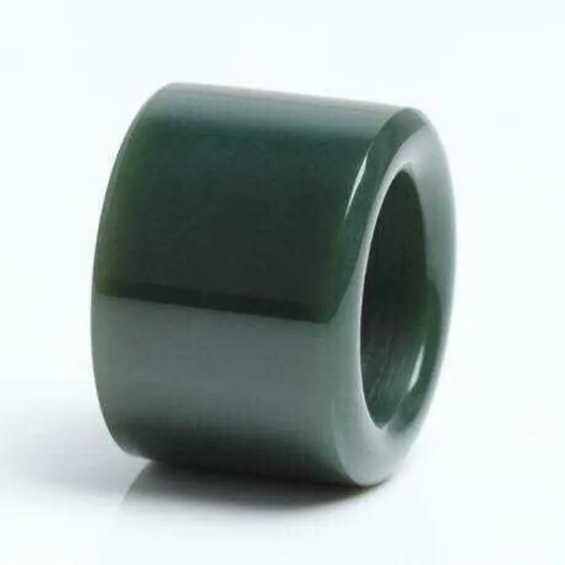 Gifts Hetian Jade Rings Green Jade Men's-3