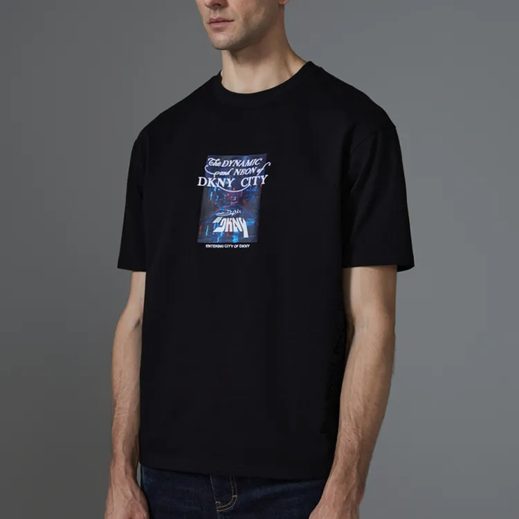 DKNY T-Shirts Men Black-3
