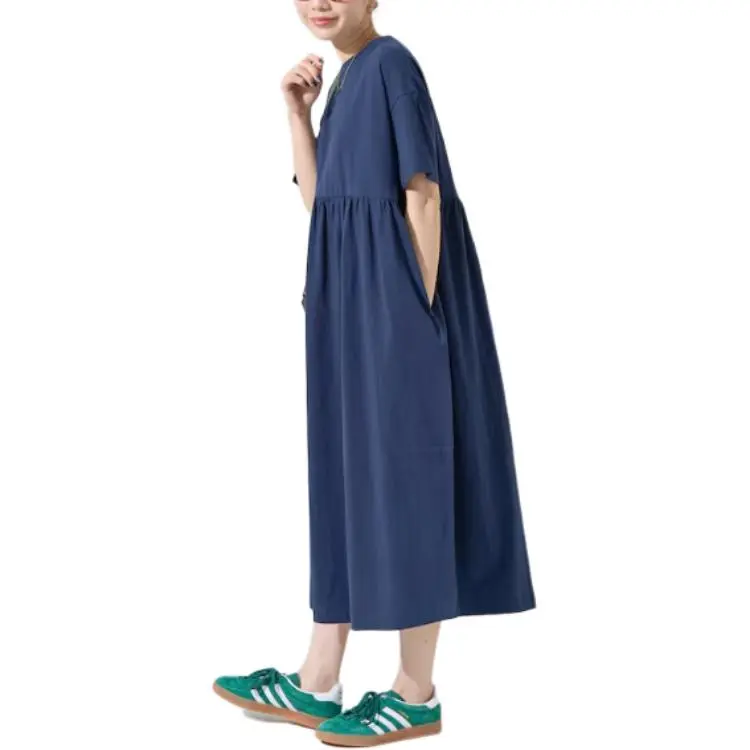 FREAK'S STORE Short Sleeved Dress Women's Marine Blue-2